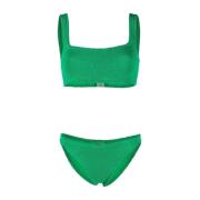 Hunza G Grön High-Waisted Bikini Set Green, Dam