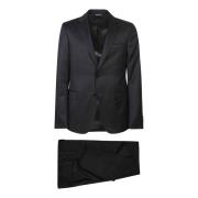 Ermenegildo Zegna Elegant Suit for Men Black, Herr