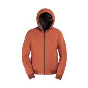 Moorer Vändbar Teknisk Hoodie Acqua Linje Orange, Herr