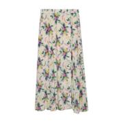 Zadig & Voltaire Ljusrosa blommig maxi kjol Multicolor, Dam
