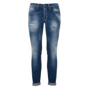 Dondup Denim Skinny Jeans med Distressed Detaljer Blue, Herr