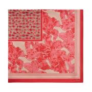 Kiton Sidenscarf med blom- och geometriska mönster Pink, Dam