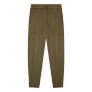 Dondup Grön Alba Joggers Elastisk Midja Anklar Green, Dam