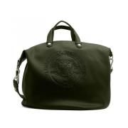 Plein Sport Army Green Logo Shopping Bag Shoulder Green, Dam