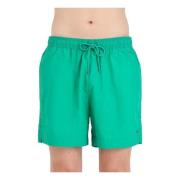 Tommy Hilfiger Gröna strandkläder shorts med flaggdetalj Green, Herr