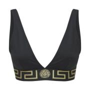 Versace Svart badkläder med La Greca-mönster Black, Dam