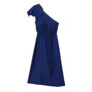 Farm Rio Elegant One Shoulder Maxi Klänning Blue, Dam