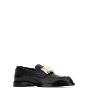 Dolce & Gabbana Klassiska Läder Loafer Skor Black, Herr