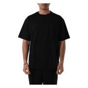 Hugo Boss Broderad Logga Bomull T-shirt Oversize Black, Dam