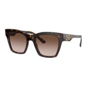 Dolce & Gabbana Print Family Sunglasses Dark Havana/Brown Brown, Dam