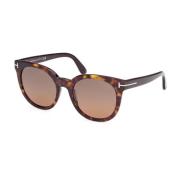 Tom Ford Stiliga solglasögon för kvinnor Brown, Unisex