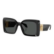 Versace Svarta acetatsolglasögon för kvinnor Black, Dam
