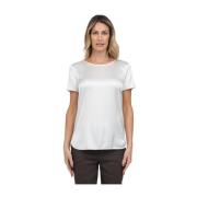 Max Mara Silke Stretch T-shirt White, Dam