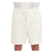 Arte Antwerp Kräm Virkade Shorts White, Herr