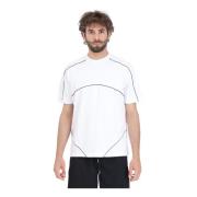 Arte Antwerp Vit T-shirt Trevor Kontrast Präglad Sömnad White, Herr