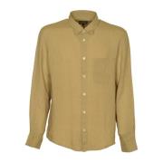 A.p.c. Beige Cassel Logo Skjorta Beige, Herr