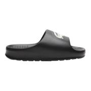 Lacoste Svarta Serve Slide Träskor Black, Herr