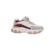 Hogan Snörade Rosso Rosa Grigio Skor Multicolor, Dam