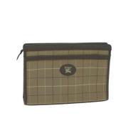 Burberry Vintage Pre-owned Canvas kuvertvskor Brown, Dam