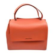 Orciani Röd handväska för kvinnor Orange, Dam