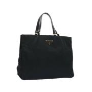 Prada Vintage Pre-owned Nylon prada-vskor Black, Dam