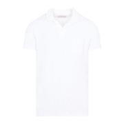 Orlebar Brown Vit Polo T-shirt White, Herr