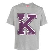 Kenzo Logo Print Kortärmad T-shirt Gray, Herr