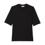 Lacoste Svarta T-shirts och Polos Black, Dam