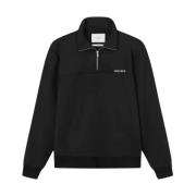 Les Deux Track Half-Zip Jacka Black, Herr