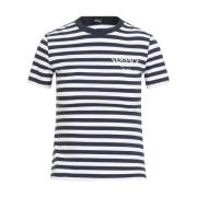 Versace Nautiska Ränder T-shirt Vit Multicolor, Dam