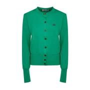 Vivienne Westwood Grön Cardigan med Bärnstensknappar Green, Dam