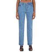 Rejina Pyo Klassiska Straight-Leg Jeans Blue, Dam