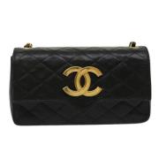 Chanel Vintage Pre-owned Laeder axelremsvskor Black, Dam