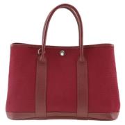 Hermès Vintage Pre-owned Canvas handvskor Red, Dam