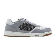 Dior Lädersneakers med ikoniskt monogram Gray, Herr