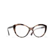 Chanel Ikoniska originalreceptglasögon med 3 års garanti Brown, Unisex