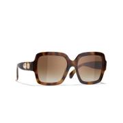 Chanel Ikoniska Solglasögon - Specialerbjudande Brown, Dam