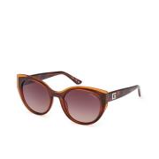 Guess Stiliga solglasögon för kvinnor Brown, Unisex