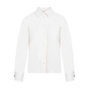 Max Mara Vit Ullskjortjacka White, Dam