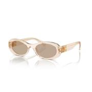 Miu Miu Stiliga Acetat Solglasögon Beige, Unisex