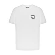 Moschino Kortärmad T-shirt med Logo White, Herr