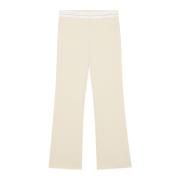 Patrizia Pepe Lågmidjade byxor Beige, Dam