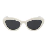 Prada Stiliga solglasögon med A02S design White, Dam