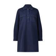 A.p.c. Kort Skjortklänning Blue, Dam