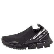 Dolce & Gabbana Pre-owned Pre-owned Tyg sneakers Black, Dam