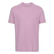 Zanone Bomullst-shirt med 3 knappar Pink, Herr