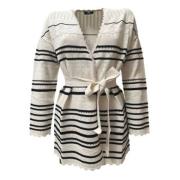 Elisabetta Franchi Stilfull Cardigan Sweaters med Bälte Multicolor, Da...