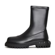 Cesare Gaspari Stiliga Läder Ankelboots Black, Dam