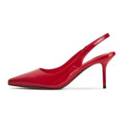 Cesare Gaspari Röda Stiletto High Heeled Pumps Red, Dam