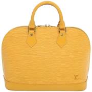 Louis Vuitton Vintage Pre-owned Laeder handvskor Yellow, Dam